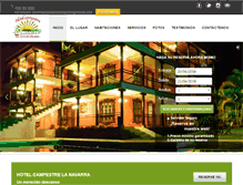 Tablet Screenshot of hotelcampestrelanavarra.com